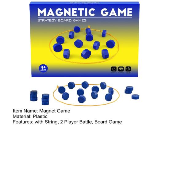 1 Set Magnet Game with String Family Party Magnetic Rope Chess Board Game 2 Player Battle Magnet Chess Puzzle Strategy Game