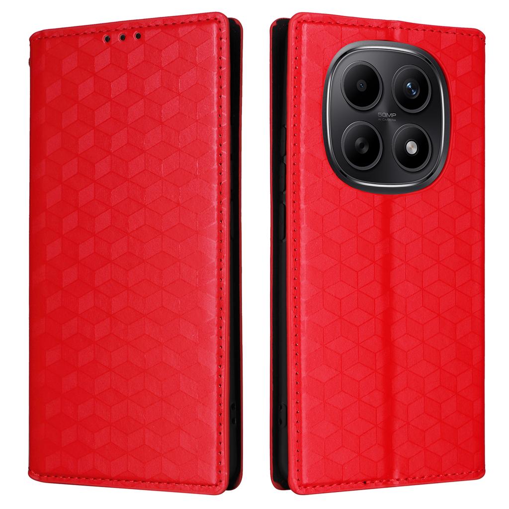 For Xiaomi Poco M8 5G/Redmi Note 15 5G (Global)/Note 15 4G (Global) Case Wallet Rhombus Imprinted Leather Phone Cover