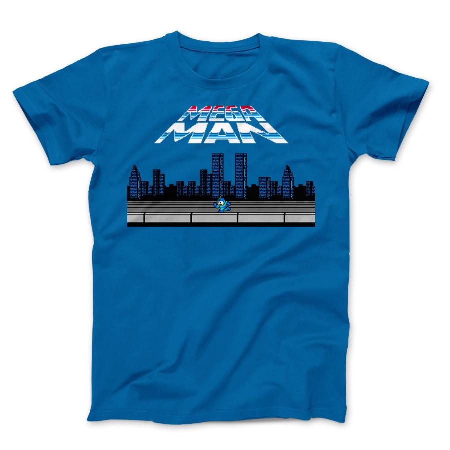 Cityman Video Games Unisex Men s  Women s Mega Man Jump New Rockman T-Shirt XXXL