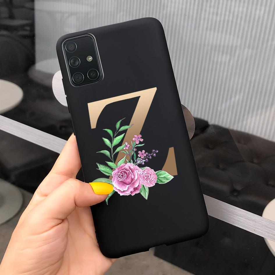 A51 Cute Letters Phone Case For Samsung Galaxy A51 Cover SM-A515F Slim Frosted Shield Matte Fundas For Samsung A51 A 51 5G Cases