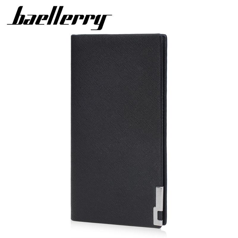 Baellerry Men Long Wallets Vintage Design Business Card Holder Thin Purse GZW