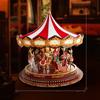 Carousel Music Christmas Box Rotating Movement Melodic Tunes Holiday Gift Toy