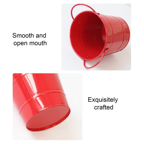 Huaqianguhh Creative Iron Pen Holder, Rustic Desk Organizer for Office, Metal Pencil Cup Makeup Brushes, Small Storage Bucket Office And Home Use