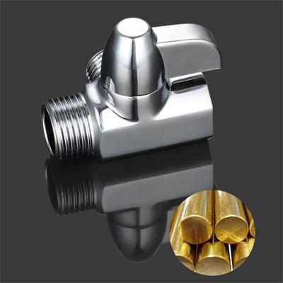 Robinet de douche G1/2" Vanne déviatrice 3 voies en laiton Pour pommeau de douche à main ou robinet de bain Commutateur de sortie Vanne T Accessoires de salle de bain