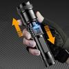 Super Bright Strong LED Flashlight Waterproof 3 Modes Zoomable Flashlight Multifunctional Rechargeable Handheld Torch Outdoor