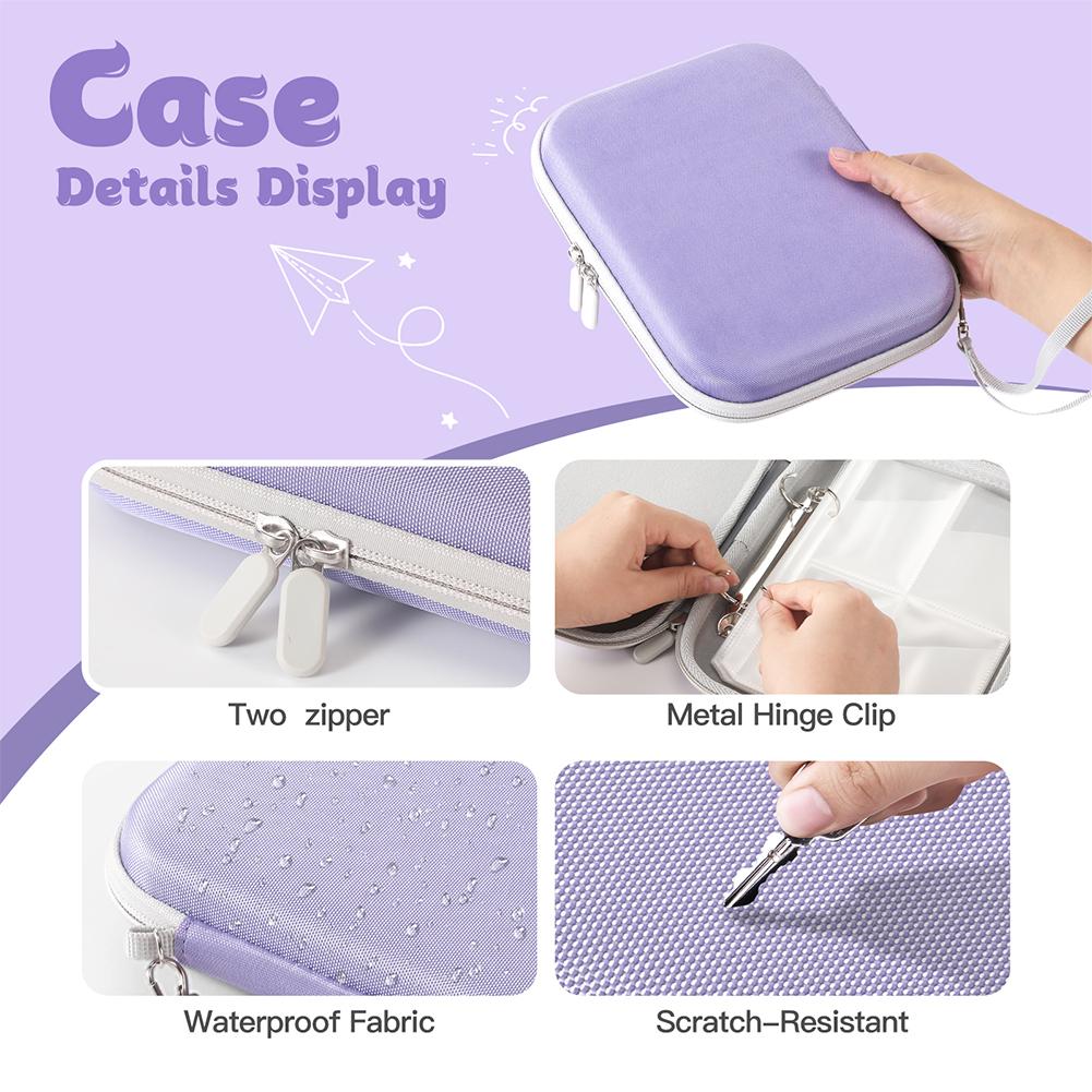 Card Holder Case for Yoto Cards Card Binder Holder with Zipper Portable Yoto Card Holder for Yoto Player/Audiobook/Story Cards