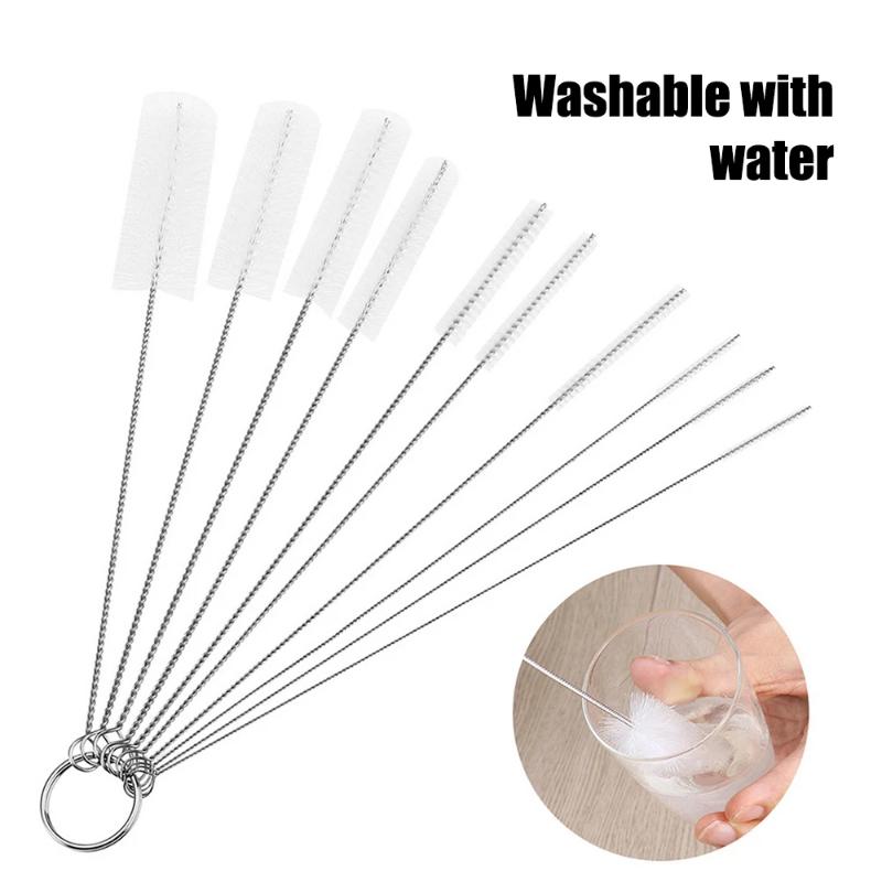 

10PCS Cleaning Equipment Pipeline Cleaning Tools Pipeline Brush Stainless Steel Cleaning Cup Brush Milk Bottle