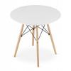 JUST HOME Scandinavian round table INFININTY 80 x 80 x 72cm white