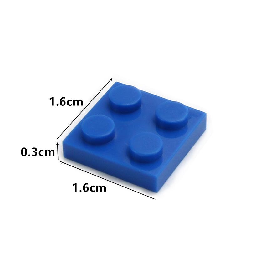 Thin Figures Bricks 2x2 Dots 3022 DIY Educational Creative Size DIY Bulk Set Building Blocks Compatible Classic Parts