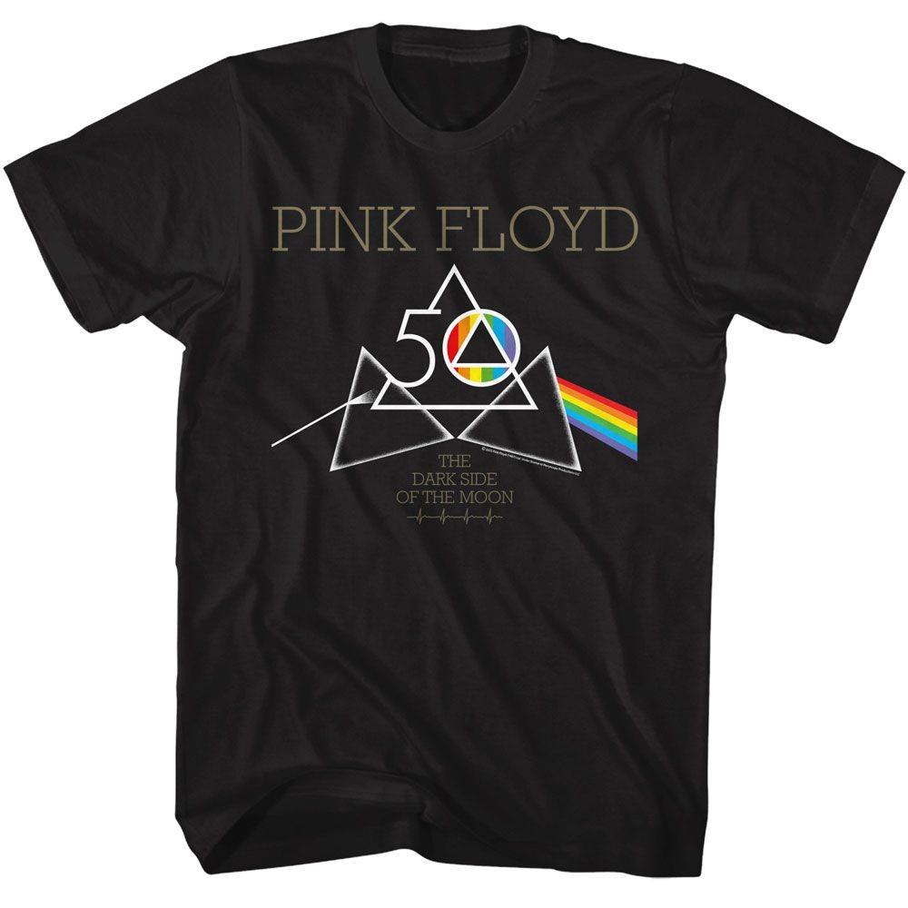 Pink Floyd 50th Triangles Music T-shirt Tops Tees Men's Women's Unisex