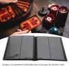 Card Album Folder 4 Pocket 20 Pages Collectible Black Strap 160 Card Capacity Collection Album Holder