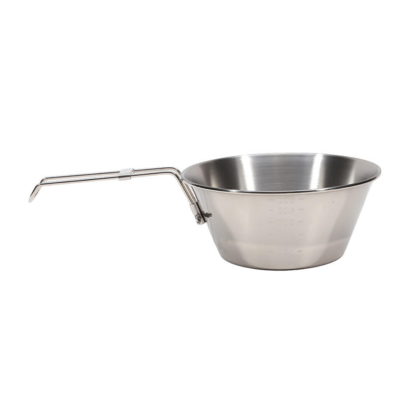 

300 мл/550 мл нержавеющая сталь складная миска для кемпинга на открытом воздухе многофункциональная круглая миска для еды с ручкой 550ml