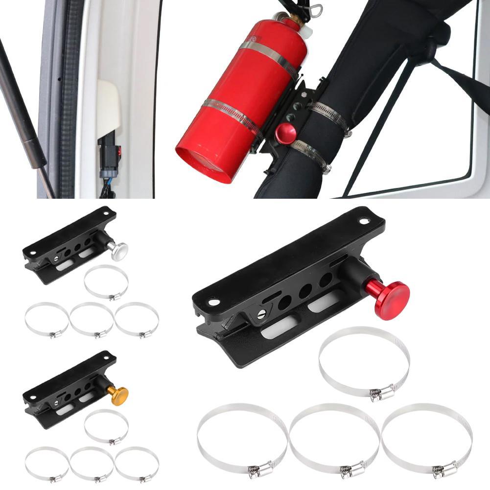 Car Fire Extinguisher Stand For Jeep Wrangler Sport/ Unlimited/ JK Adjustable Fire Extinguisher Holder Fixed Bracket Accessories
