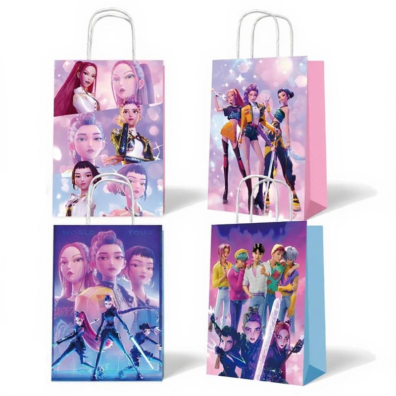 

2025 New Style Witch Hunting Group Theme Candy Gift Bag Kraft Paper Bag Sticker Seal Paper Bag Must-have Gifts for Christmas
