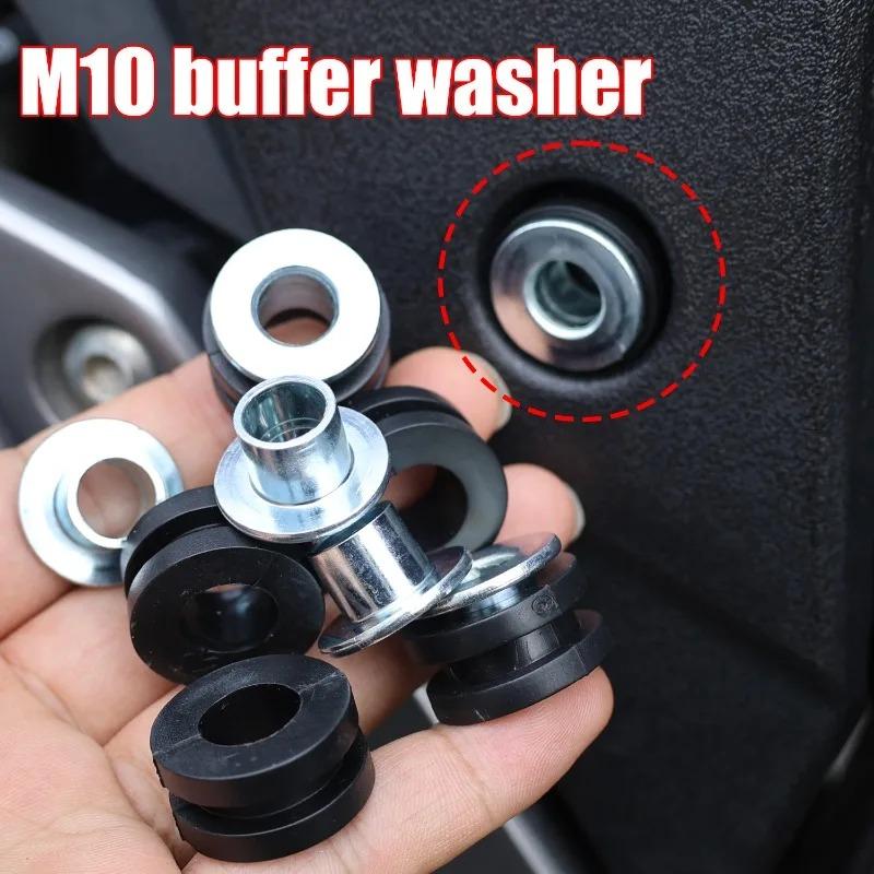 M10 Motorcycles Rubber Cushion Washers Shock Bushing Pressure Buffer Washer Bolt Assortment Kits Motorcycle Grommets Accessories