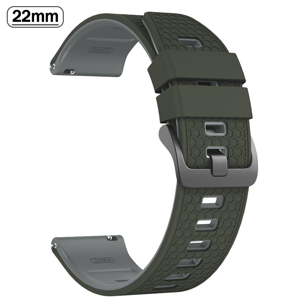22mm Rubber Strap For Xiaomi watch 5/2 Pro/color 2/S1/2/3/ S4 Sport Mi Watch Bands For HUAWEI/Garmin WATCH Replace Soft Bracelet