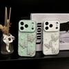 Hoesje voor iPhone 17 16 15 14 13 Pro Max Doe-het-zelf Parel Vlinder beschermhoes volledige dekking Schokbestendig Anti-vingerafdruk