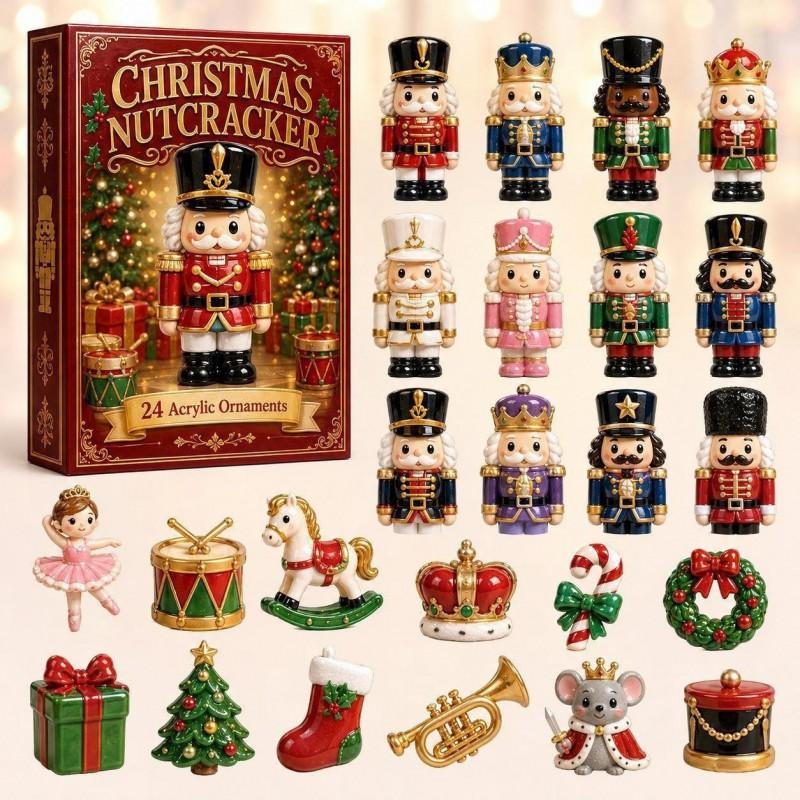 2026 Christmas Advent Calendar Blind Box Figures Holiday Decor Collectible Ornament Set