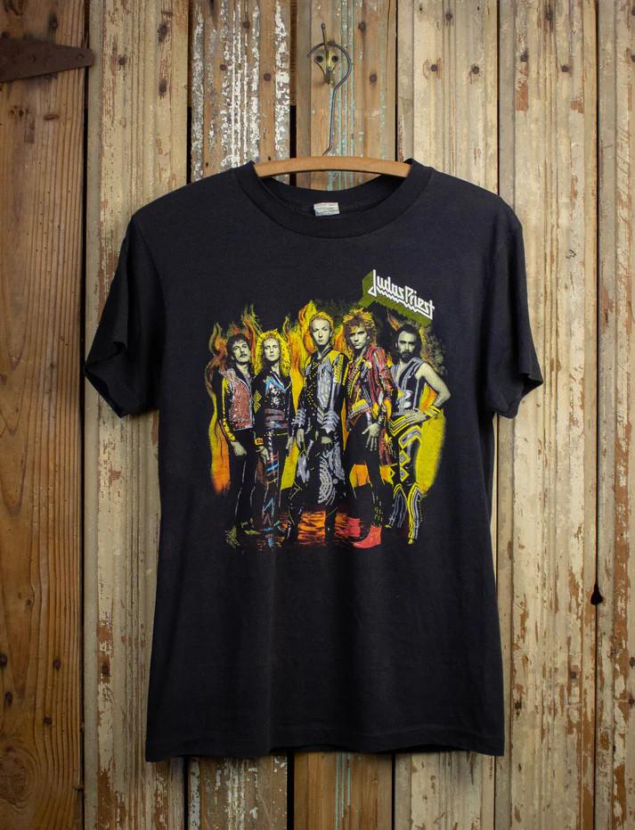 Vintage Judas Priest Fuel For Life Concert T Shirt 1986 Black Unisex T-Shirt S