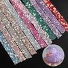 New 1 Yard Glitter Drill Tape Pearl Resin Ribbon Sticker Self Adhesive DIY Handmade Jewelry accessories Clothes Decoration