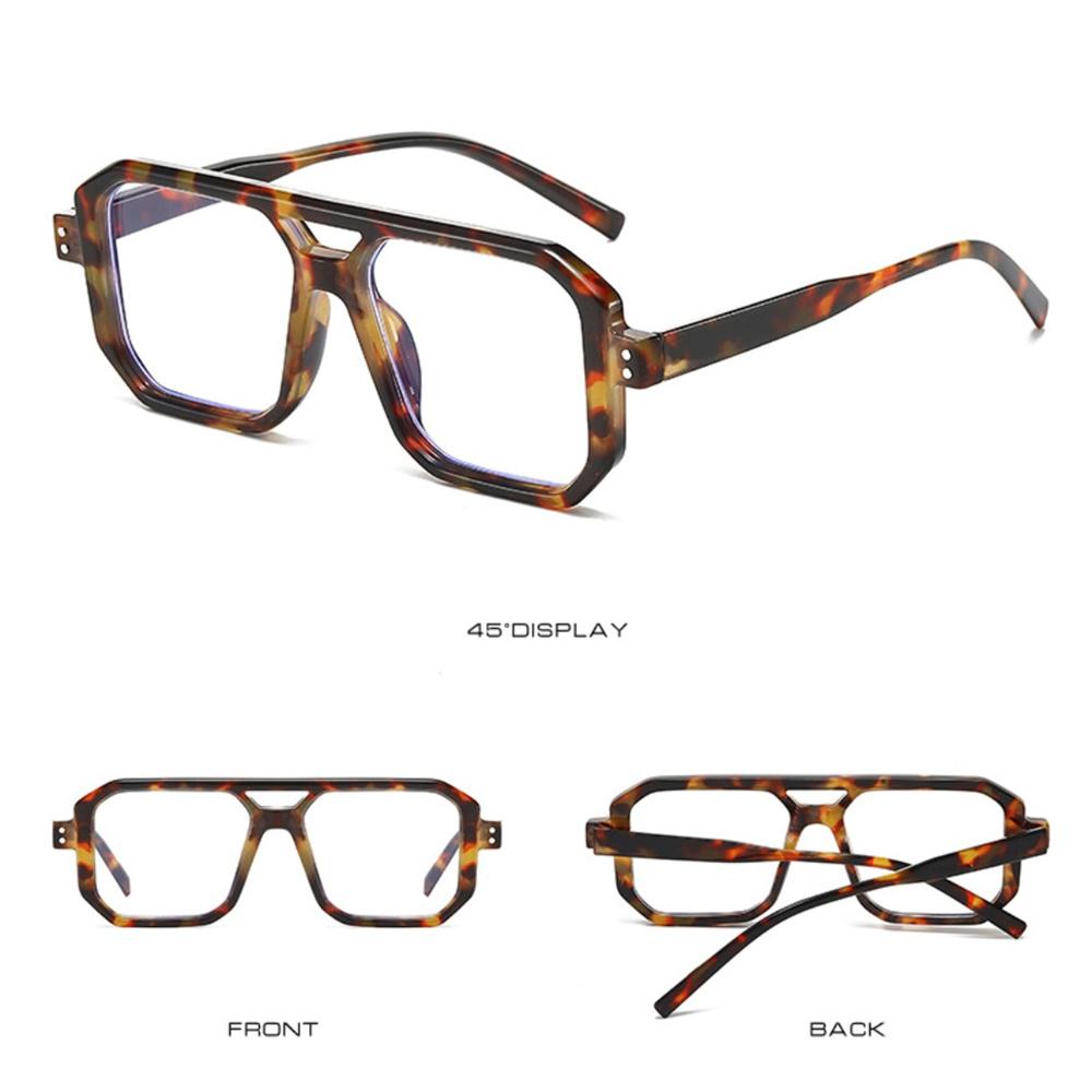 Candy Color Sunglasses Unisex Double Beam Sun Glasses Anti-UV Spectacles Personality Square Eyeglasses Simplity Goggles