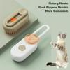 Electric Pet Spray Massage Brush 3-in-1 Steamer Comb for Dogs Cats Grooming Removing Tangled Loose Hair Anti-Static Cleaning