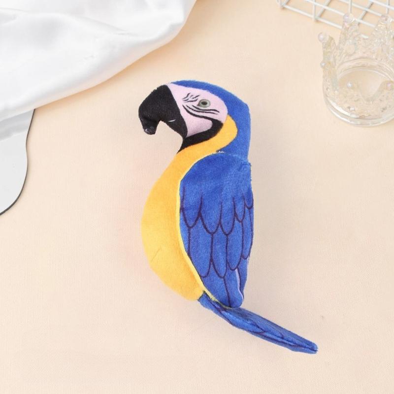 Plush Cat Toy Parrot Simulation Interactivity Sound Production Kitten Toy Bird Teasing Toy Cat Accessories