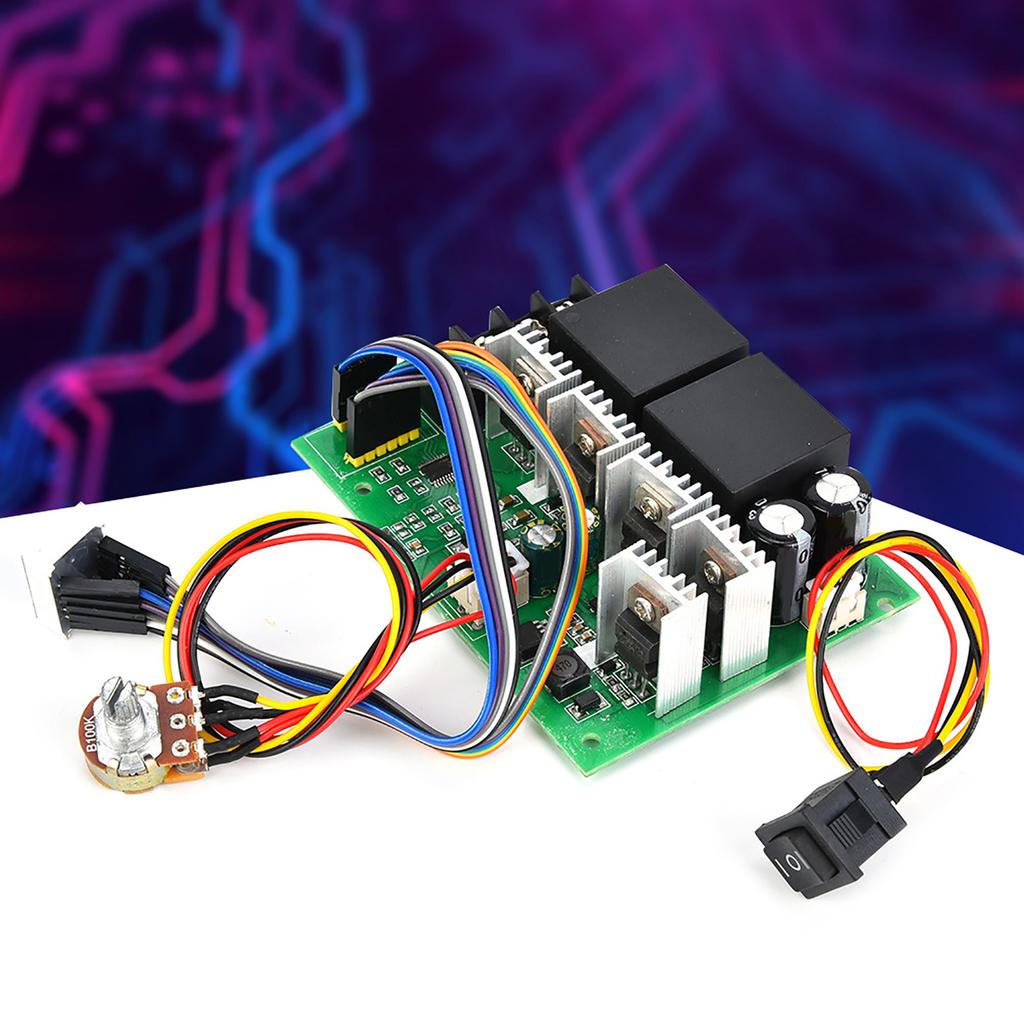 Regulator de Viteză Motor DC PWM Comutator CWCCW 0~100percent 80A 12V24V36V48V