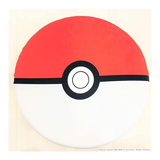 MORIPiLO Zabuton Chair Cushion Pokemon BIG Monster Ball Metamon Goods Plush Cushion Memory Foam Purple 40x40x4cm Pillow Morishita 370809