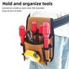 Electrician Tool Pouch Bag Carpenters Professional Riveted Reinforcement Organizer Tool Holder T1006 Electrician Tool Pouch