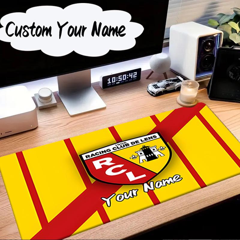 Custom Name Mouse pad Racing Club Lens Crest Mouse Pad Desk Mat, Non-Slip Rubber Backer Pad For Computer Notebook Gaming Mouse Pad Birthday Gift