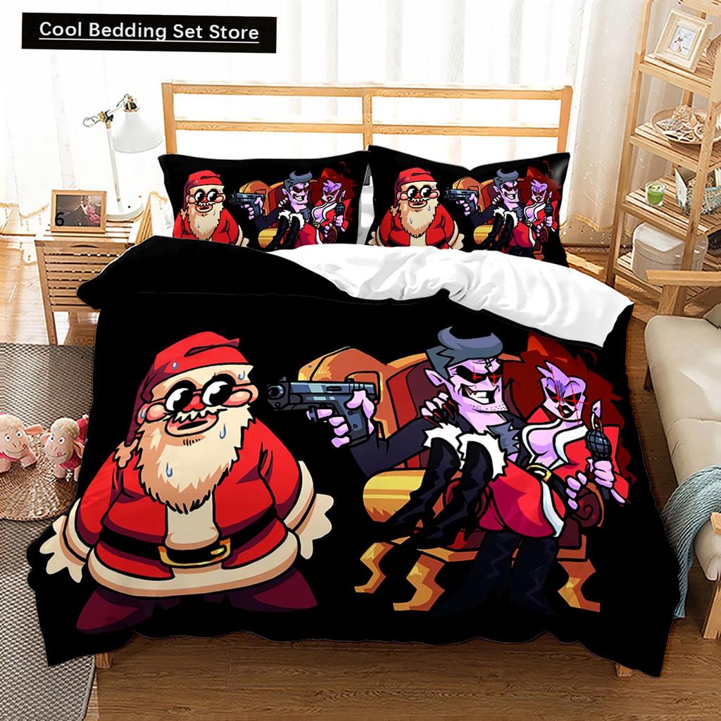 3D Friday Night Funkin Bedding Set Single Twin Full Queen King Size Friday Night Funkin Bed Set Children Kid Bedroom Duvet Cover