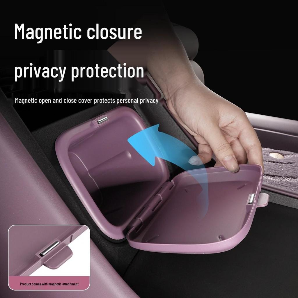 Applicable for Xiaomi YU7: Center Console Storage Box & Magnetic Trash Can