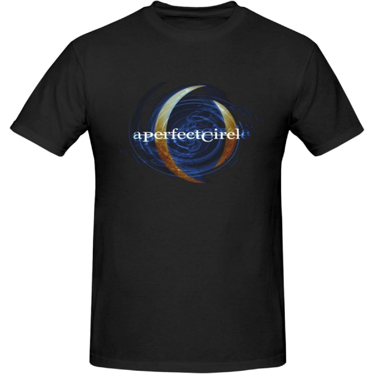 xhaxhi Men s t-Shirt A Perfect Circle Crew Neck T-Shirt Cotton Casual Shirts Athletic Shirts for Men(1) S