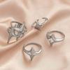 4pcs/set Punk Cross Star Hip Hop Ring Sets for Women Vintage Exaggerated Large Our Star Ring Finger Rings Y2K 2026  Gift