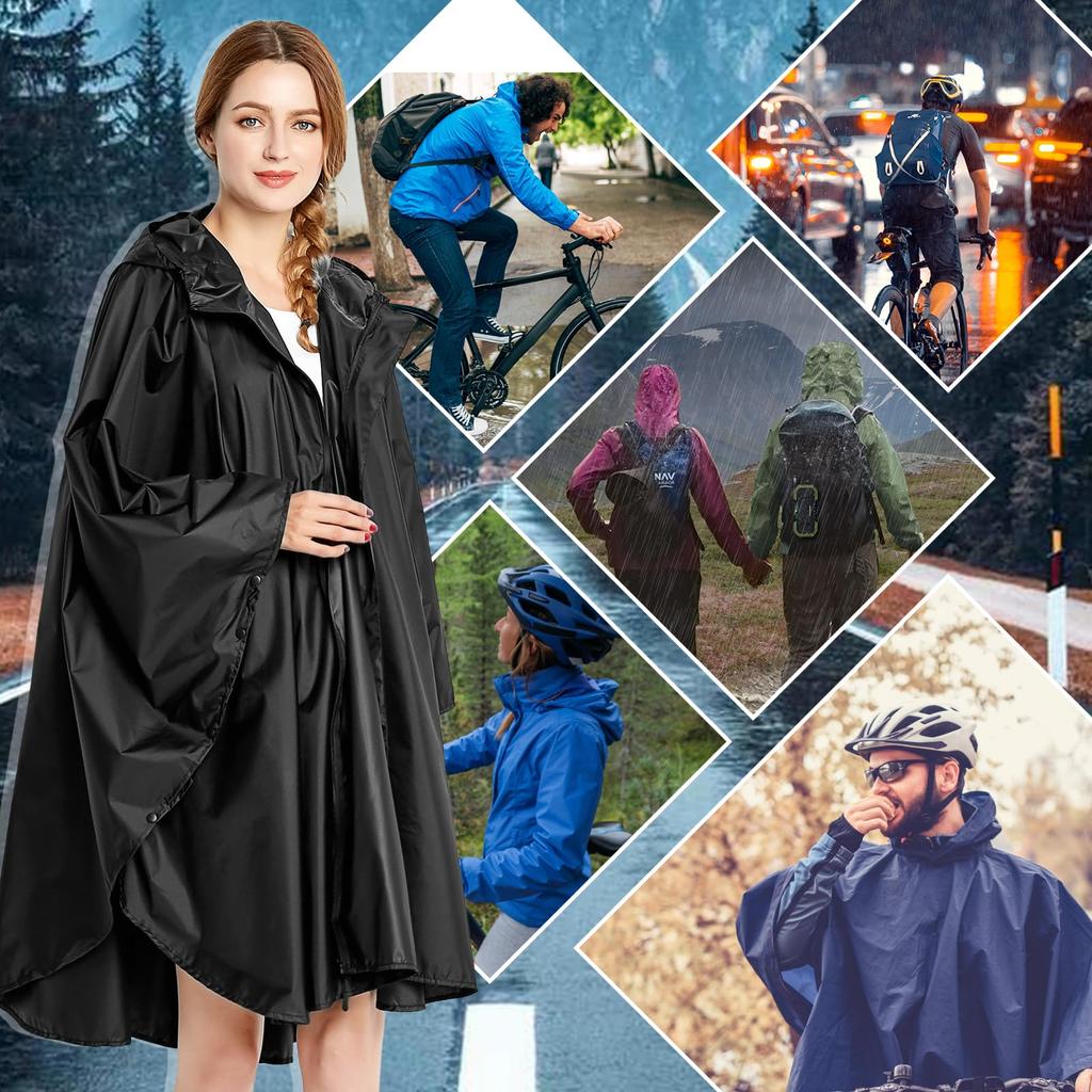 Pelerină de ploaie pentru femei și ploaie mare impermeabilă ciclism ploaie rapidă sezon ploios prevenirea dezastrelor [Hnonoxy] Bărbați, Poncho, Mărime, Pelerină de ploaie, Unisex,