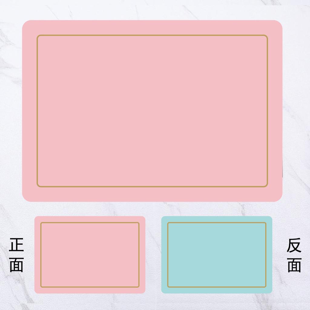 European leather western dining mat two-color square thermal insulation mat large waterproof table mat tea tray dining tray coaster light luxury