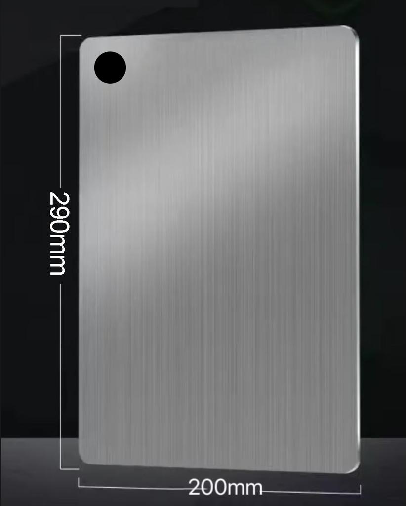 304 Stainless Steel 5 Size Thickened Chopping Board Cutting Board Antibacterial Mildew-proof Kneading Dough Board Kitchen