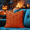 Halloween Pillow Covers 45x45cm Ghost Plush Pillowcase Soft Decor for Sofa Couch Bed Living Room Home Halloween Party Decoration