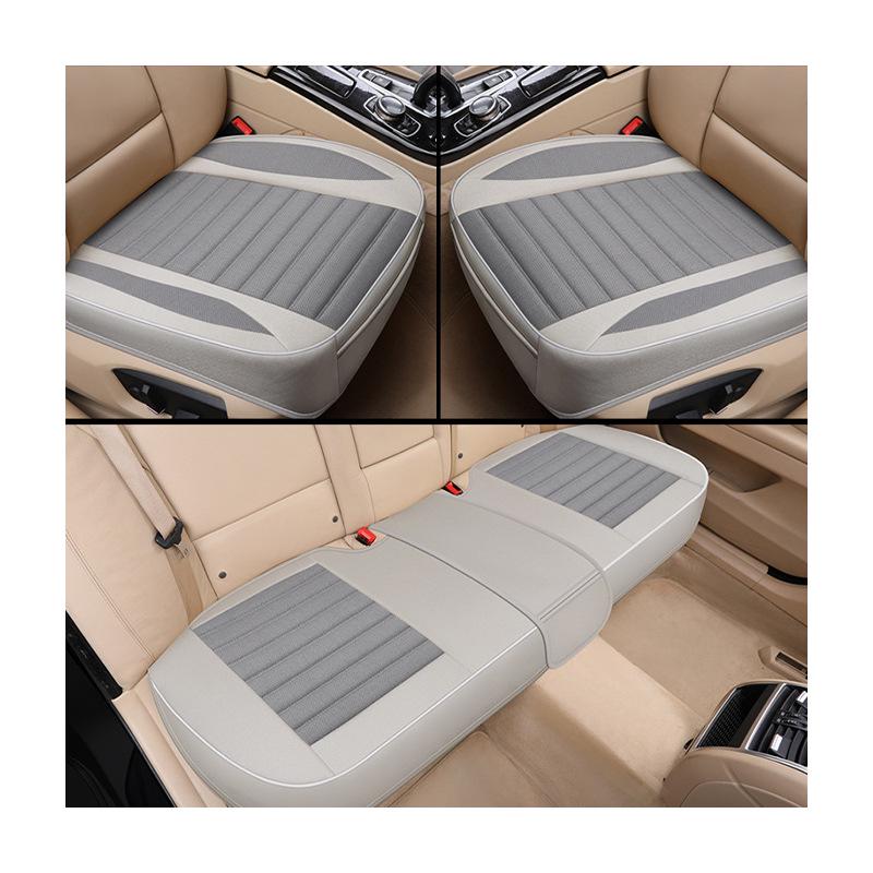 Universal Four-Season Backless Car Seat Cushion Set (3-Piece) for Driver and Passenger
