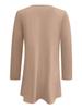 Elegant Women's Solid Long Top - 2025 Autumn/Winter Collection