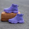 New Kids Sock Shoes Knitted Fashion High Top Sneakers for Boys Girls Casual Sport Sock Sneakers Children Tennis Shoes