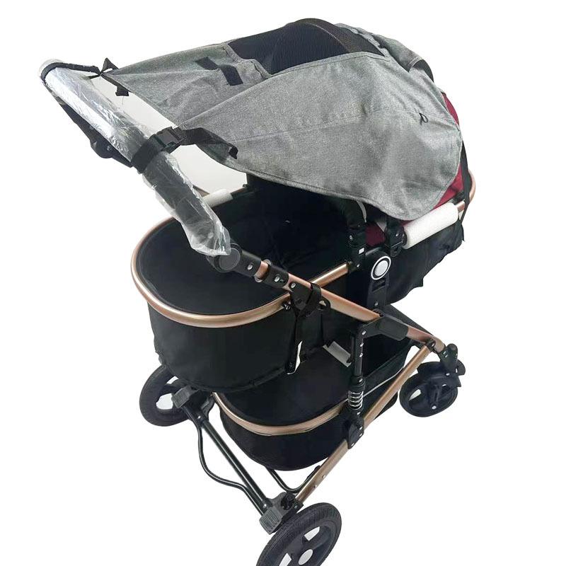 Babykinderwagen UV-beständiger Sonnenschutz, zweiseitiger Hochlandschafts-Babykinderwagenzubehör Sonnenschutzbezug, Schlafwannen-Universal