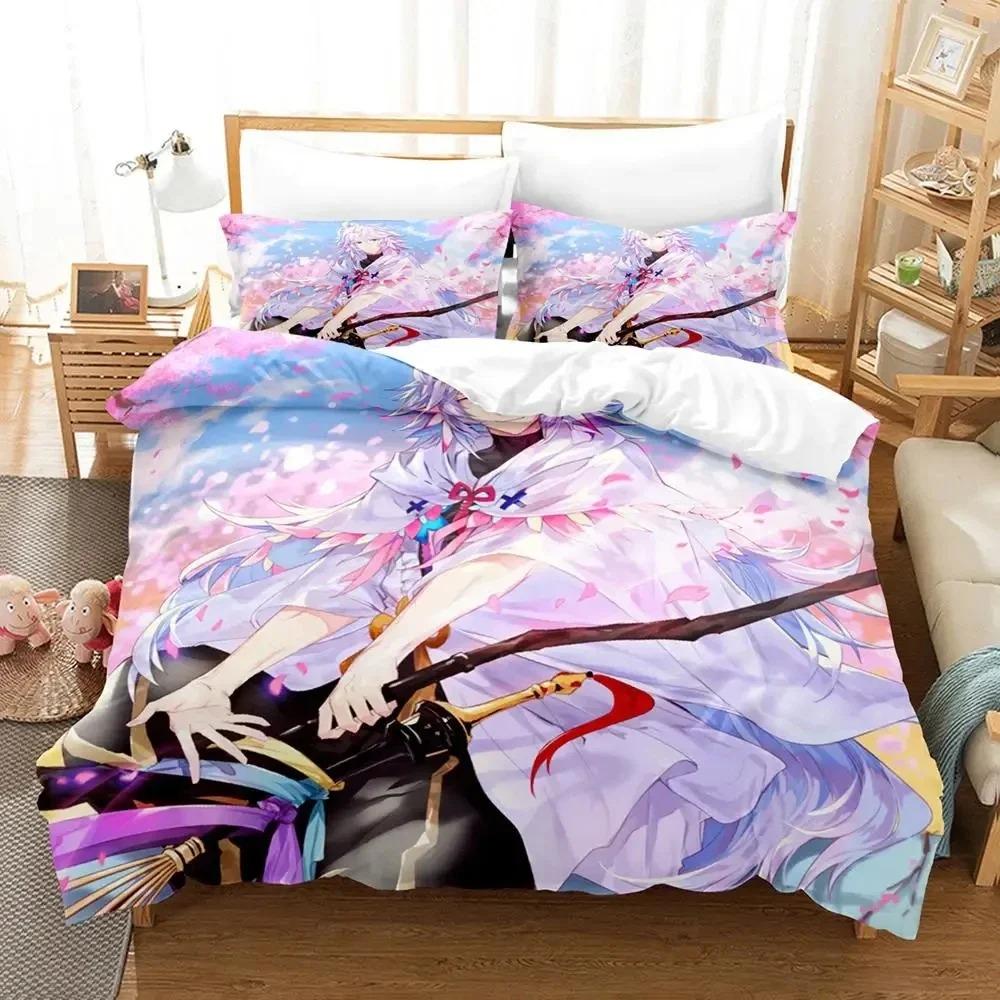 Comfortable Anime Print Duvet Cover Set With Duvet Cover And Pillowcases King Queen Twin Sizes For All Ages