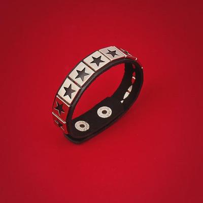 Europees-Amerikaanse Retro Punk Ster Lederen Armband