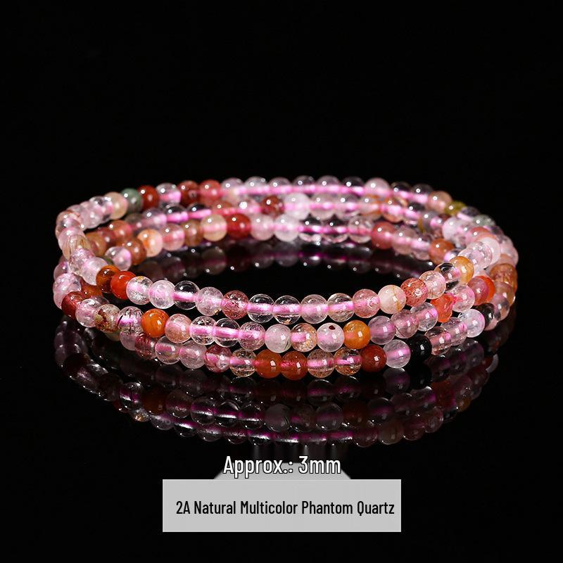 Jingde Natuurlijke Kristal Meerrijige 4mm Stenen Kralen Armband Collectie Cadeau