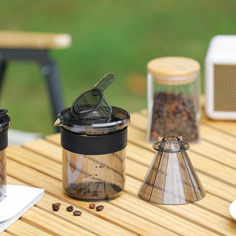 Grinder Dripper Set Portable Camping Essential Easy Disassembly Cleaning AS