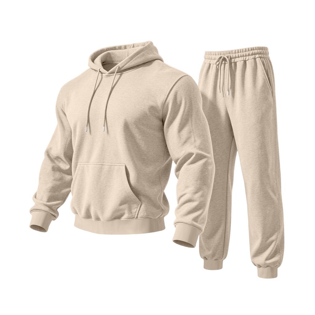 Kleurige Hoodie Set voor Mannen Casual Sweatshirt Outfit voor Lente en
