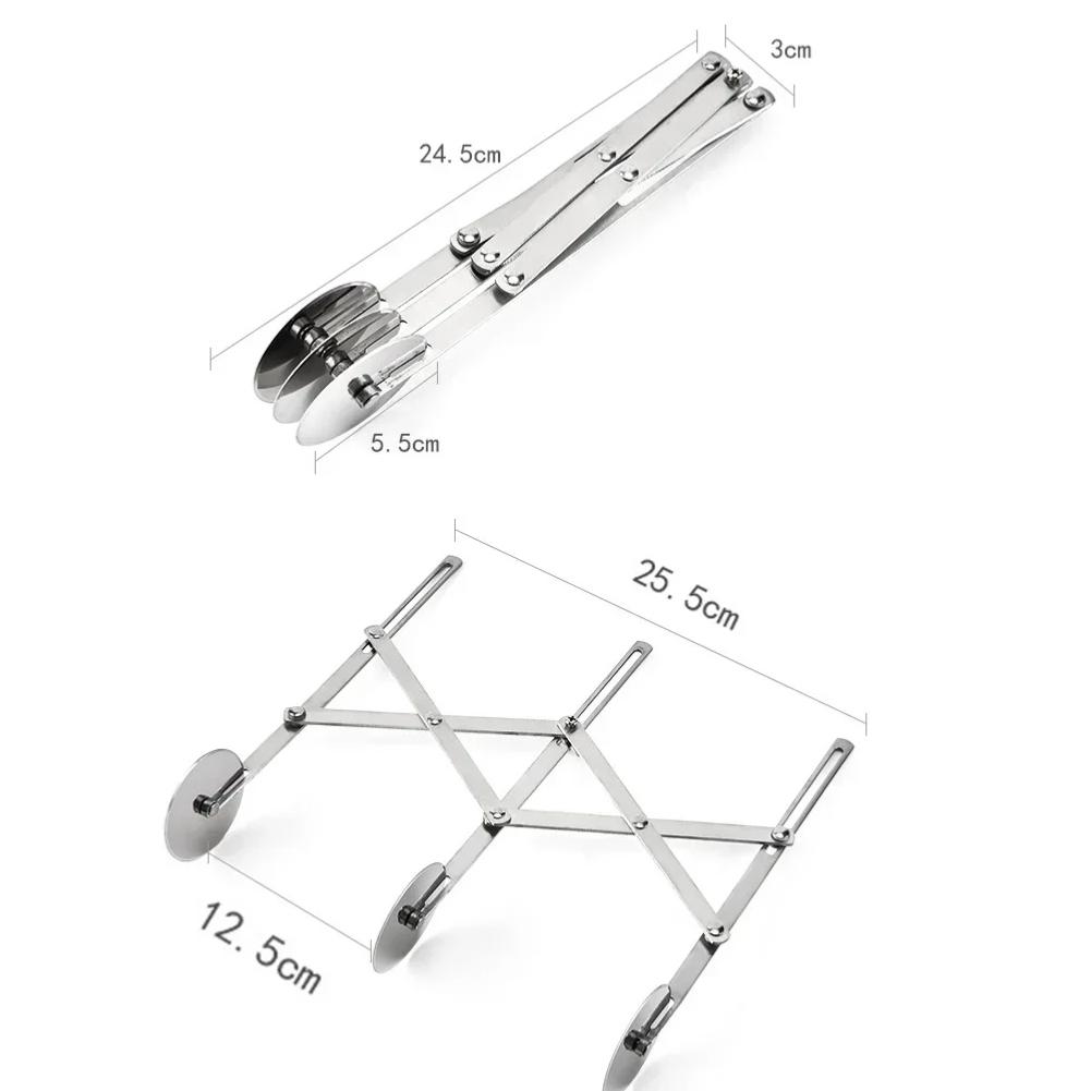 3/5/7 rotelle taglierina divisore impasto coltello per pasta laterale lama rullo flessibile pelapatate per pizza utensili da forno in acciaio inossidabile