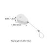 1Set Retractable Anti-Theft Cable Lock Steel Wire Automatic Safety Retractable Security Cable Holder Adjustable Length Anti-Loss 7